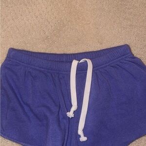 Katie J NYC Purple Drawstring Athletic Shorts